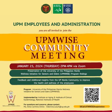 UPMWISE Community Meeting